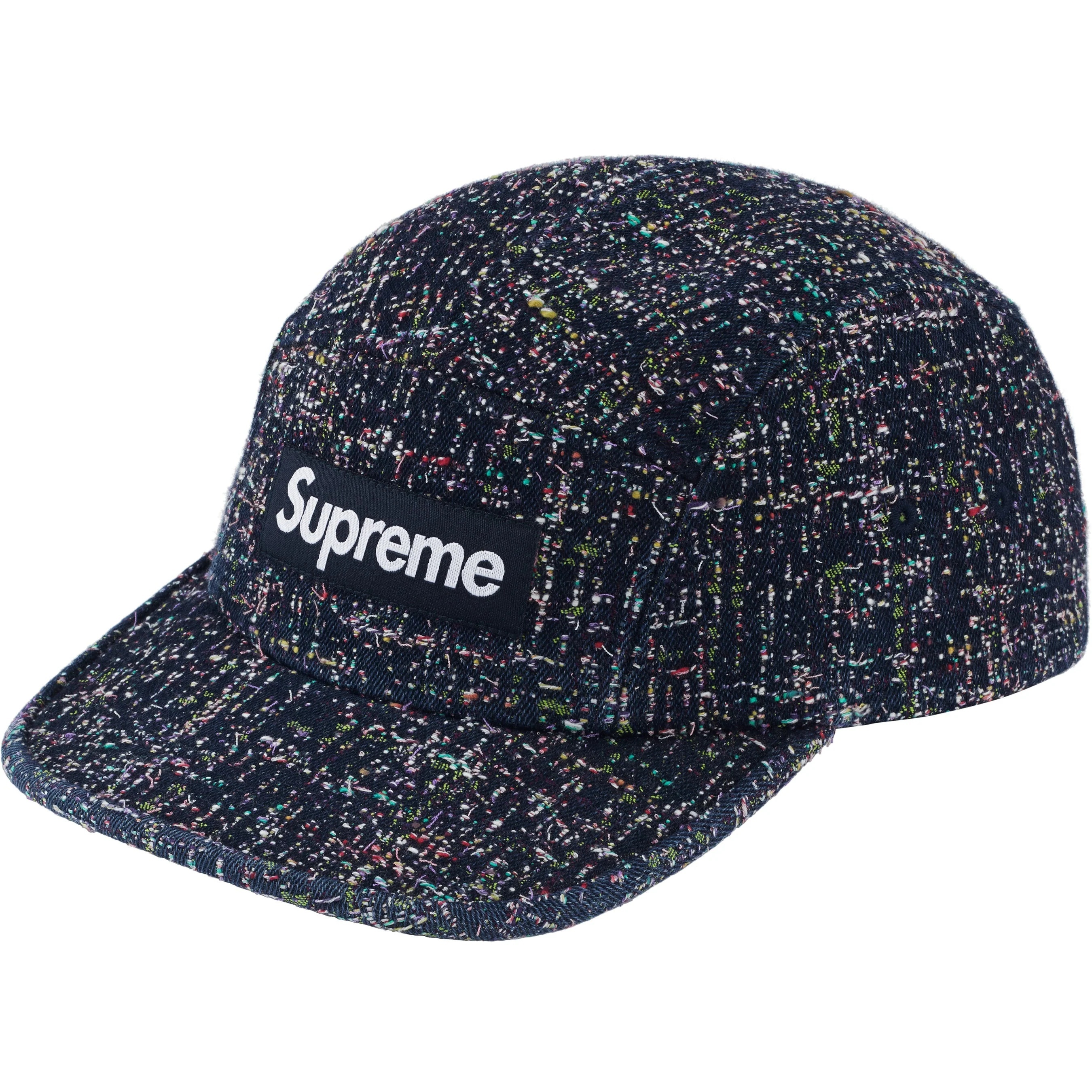Denim Bouclé Camp Cap view 2